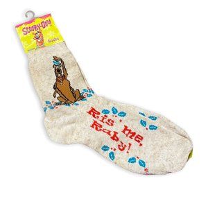 Vintage Scooby Doo Christmas Mistletoe Socks Adult NEW